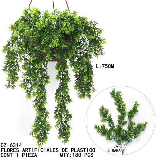 [CZ-6314 [180 PZS/CAJA]] [CZ-6314]FLORES ARTIFICIALES DE PLASTICO