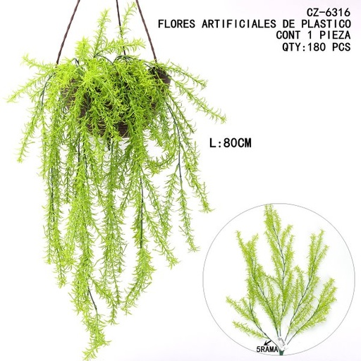 [CZ-6316 [180 PZS/CAJA]] [CZ-6316]FLORES ARTIFICIALES DE PLASTICO