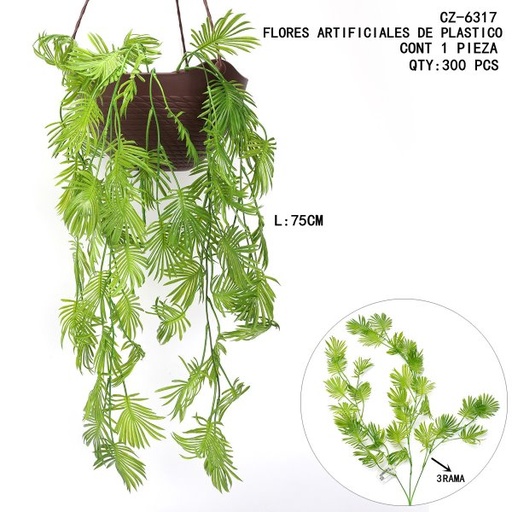 [CZ-6317 [300 PZS/CAJA]] [CZ-6317]FLORES ARTIFICIALES DE PLASTICO