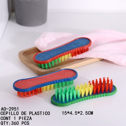 [AO-2951 [360 PZS/CAJA]] [AO-2951]CEPILLO DE PLASTICO