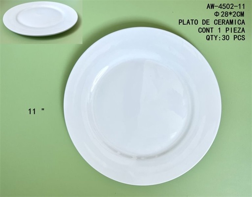 [AW-4502-11 [30 PZS/CAJA]] [AW-4502-11]PLATO DE CERAMICA