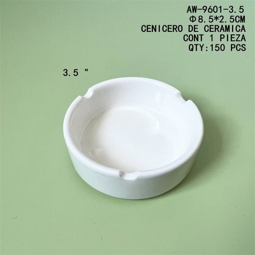 [AW-9601-3.5 [150 PZS/CAJA]] [AW-9601-3.5] CENICERO DE CERAMICA