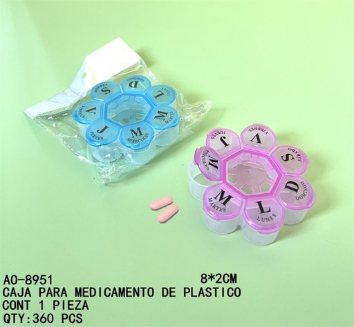 [AO-8951 [360 PZS/CAJA]] [AO-8951]CAJA PARA MEDICAMENTO DE PLASTICO