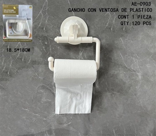 [AE-0903 [120 PZS/CAJA]] [AE-0903]GANCHO CON VENTOSA DE PLASTICO