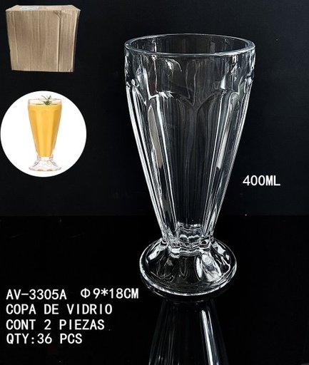 [AV-3305A [36 PZS/CAJA]] [AV-3305A]COPA DE VIDRIO