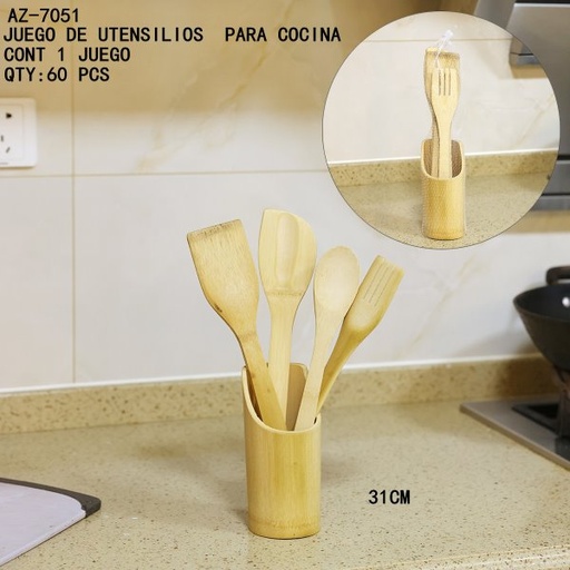 [AZ-7051 [60 PZS/CAJA]] [AZ-7051]JUEGO DE UTENSILIOS PARA COCINA