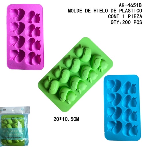 [AK-4651B [200 PZS/CAJA]] [AK-4651B]MOLDE DE HIELO DE PLASTICO