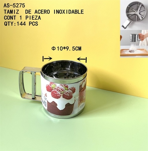 [AS-5275 [144 PZS/CAJA]] [AS-5275]TAMIZ DE ACERO INOXIDABLE