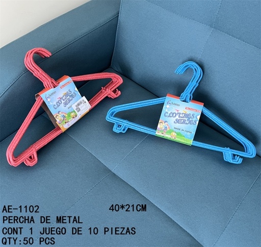 [AE-1102 [50 PZS/CAJA]] [AE-1102]PERCHA DE METAL