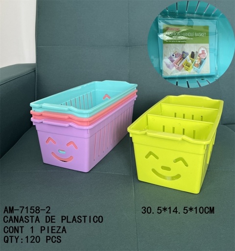 [AM-7158-2 [120 PZS/CAJA]] [AM-7158-2]CANASTA DE PLASTICO