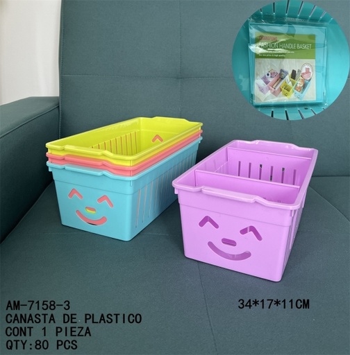 [AM-7158-3 [80 PZS/CAJA]] [AM-7158-3]CANASTA DE PLASTICO