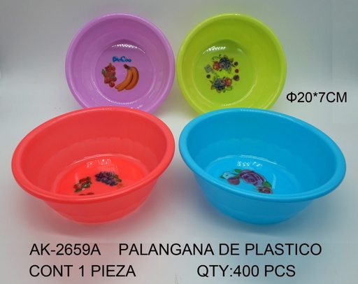 [AK-2659A [400 PZS/CAJA]] [AK-2659A]PALANGANA DE PLASTICO