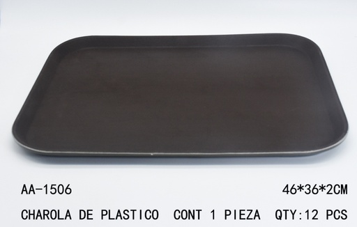 [AA-1506 [12 PZS/CAJA]] [AA-1506]CHAROLA DE PLASTICO