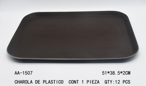 [AA-1507 [12 PZS/CAJA]] [AA-1507]CHAROLA DE PLASTICO
