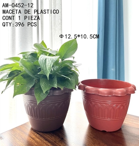 [AM-0452-12 [396 PZS/CAJA]] [AM-0452-12]MACETA DE PLASTICO