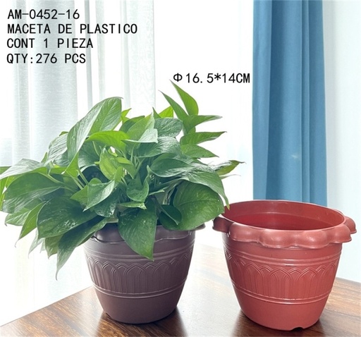[AM-0452-16 [276 PZS/CAJA]] [AM-0452-16]MACETA DE PLASTICO