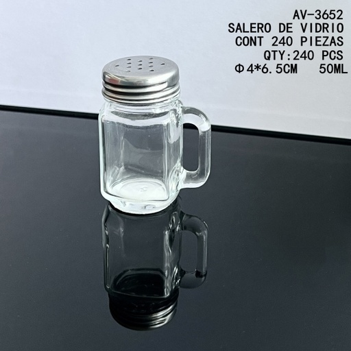 [AV-3652 [240 PZS/CAJA]] [AV-3652]SALERO DE VIDRIO