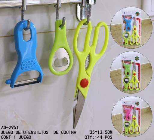 [AS-2951 [144 PZS/CAJA]] [AS-2951]JUEGO DE UTENSILIOS DE COCINA