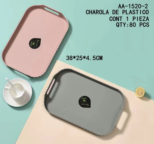 [AA-1520-2 [80 PZS/CAJA]] [AA-1520-2]CHAROLA DE PLASTICO