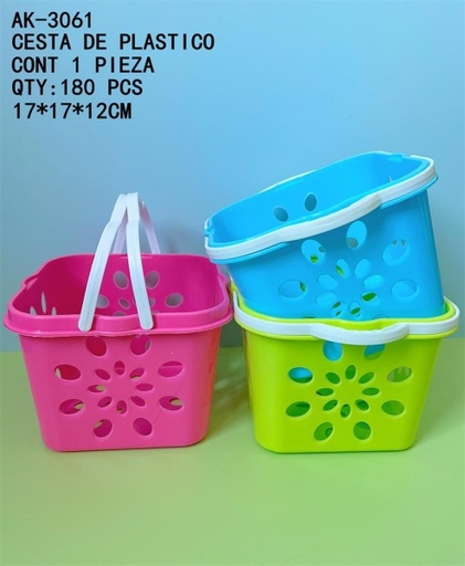 [AK-3061 [180 PZS/CAJA]] [AK-3061]CESTA DE PLASTICO