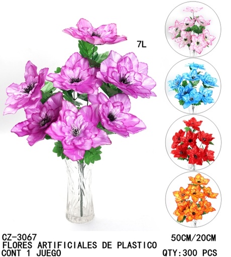[CZ-3067 [300 PZS/CAJA]] [CZ-3067]B-FLORES ARTIFICIALES DE PLASTICO