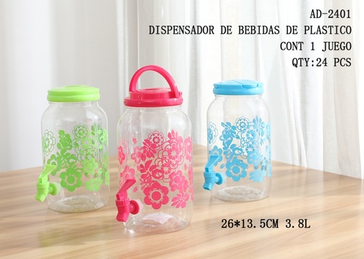 [AD-2401 [24 PZS/CAJA]] [AD-2401]DISPENSADOR DE BEBIDAS DE PLASTICO