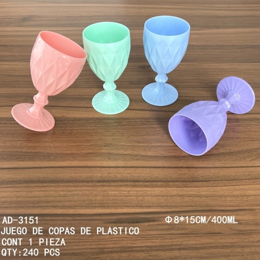 [AD-3151 [240 PZS/CAJA]] [AD-3151]JUEGO DE COPAS DE PLASTICO