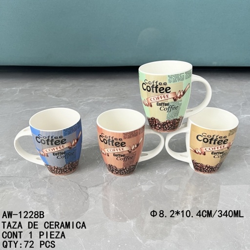 [AW-1228B [72 PZS/CAJA]] [AW-1228B]TAZA DE CERAMICA