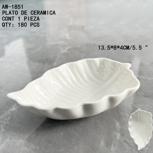 [AW-1851 [180 PZS/CAJA]] [AW-1851]PLATO DE CERAMICA
