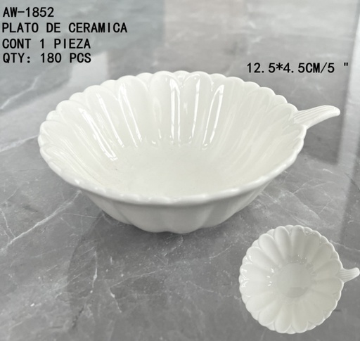 [AW-1852 [180 PZS/CAJA]] [AW-1852]PLATO DE CERAMICA