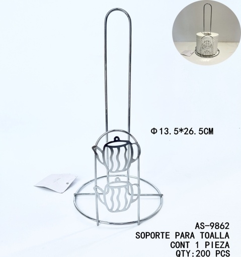 [AS-9862 [200 PZS/CAJA]] [AS-9862]SOPORTE PARA TOALLA