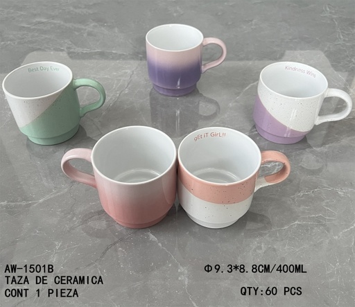 [AW-1501B [60 PZS/CAJA]] [AW-1501B]TAZA DE CERAMICA