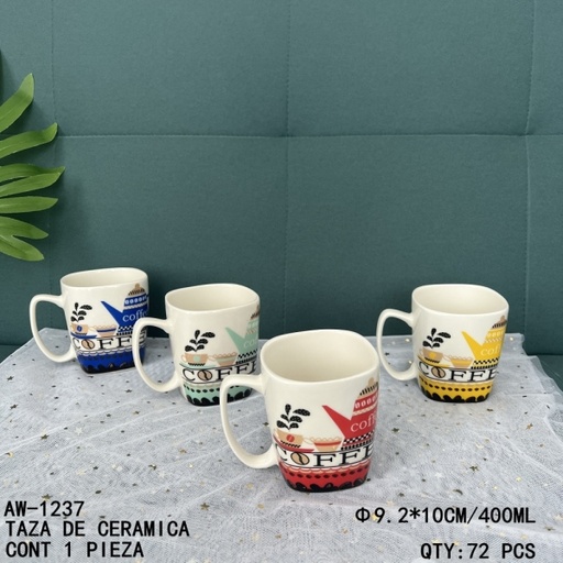 [AW-1237 [72 PZS/CAJA]] [AW-1237]TAZA DE CERAMICA