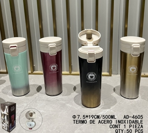 [AD-4605 [50 PZS/CAJA]] [AD-4605]TERMO DE ACERO INOXIDABLE