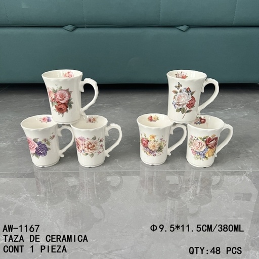 [AW-1167 [48 PZS/CAJA]] [AW-1167]TAZA DE CERAMICA