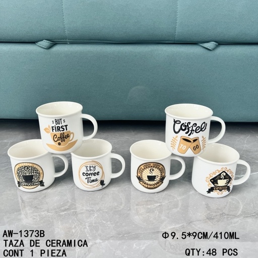 [AW-1373B [48 PZS/CAJA]] [AW-1373B]TAZA DE CERAMICA