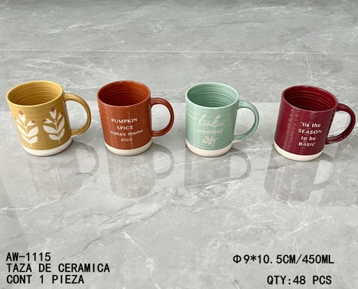 [AW-1115 [48 PZS/CAJA]] [AW-1115]TAZA DE CERAMICA