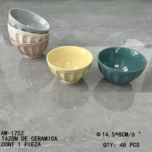 [AW-1752 [48 PZS/CAJA]] [AW-1752] TAZON DE CERAMICA