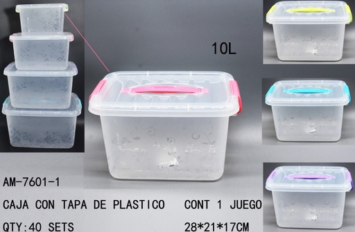[AM-7601-1 [40 PZS/CAJA]] [AM-7601-1]CAJA CON TAPA DE PLASTICO