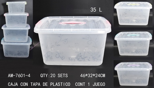 [AM-7601-4 [20 PZS/CAJA]] [AM-7601-4]CAJA CON TAPA DE PLASTICO