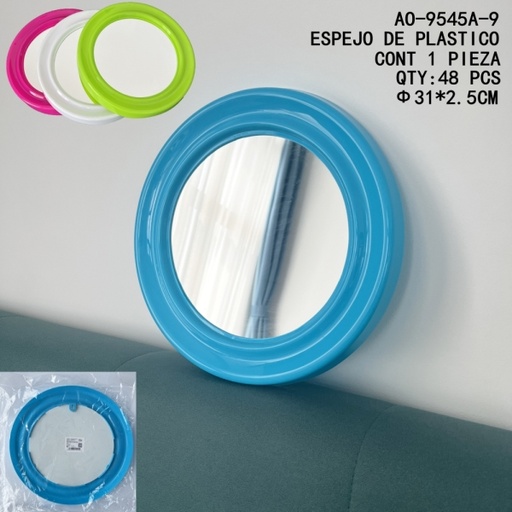 [AO-9545A-9 [48 PZS/CAJA]] [AO-9545A-9]ESPEJO DE PLASTICO