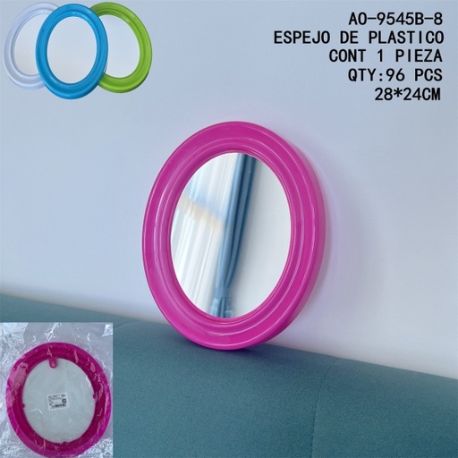 [AO-9545B-8 [96 PZS/CAJA]] [AO-9545B-8]ESPEJO DE PLASTICO
