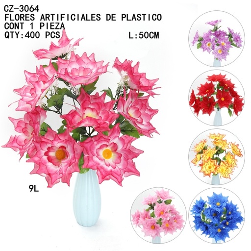 [CZ-3064A [400 PZS/CAJA]] [CZ-3064A]B-FLORES ARTIFICIALES DE PLASTICO