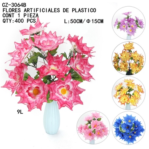 [CZ-3064B [400 PZS/CAJA]] [CZ-3064B]B-FLORES ARTIFICIALES DE PLASTICO