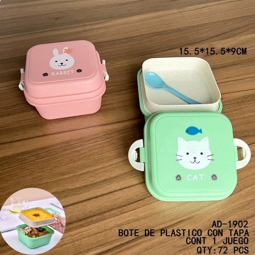 [AD-1902 [72 PZS/CAJA]] [AD-1902]LONCHERA CON CUCHARA