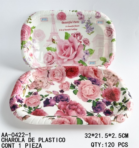[AA-0422-1 [120 PZS/CAJA]] [AA-0422-1]CHAROLA DE PLASTICO