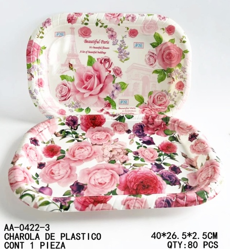 [AA-0422-3 [80 PZS/CAJA]] [AA-0422-3]CHAROLA DE PLASTICO