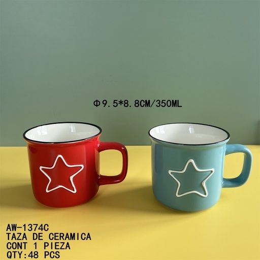 [AW-1374C [48 PZS/CAJA]] [AW-1374C]TAZA DE CERAMICA
