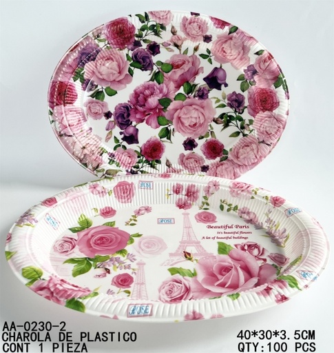 [AA-0230-2 [100 PZS/CAJA]] [AA-0230-2]CHAROLA DE PLASTICO
