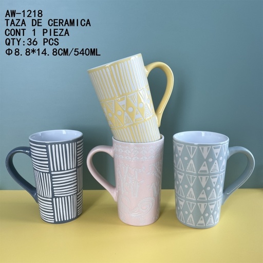 [AW-1218 [36 PZS/CAJA]] [AW-1218]TAZA DE CERAMICA